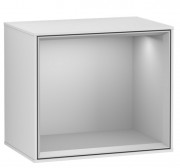 Стелаж для ванної Villeroy & Boch Finion 41,8 х35, 6х27 см з підсвічуванням МДФ білий матовий лак/світло-сірий матовий лак G580GJMT