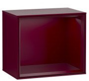 Стеллаж для ванной Villeroy & Boch Finion 41,8х35,6х27 см с подсветкой МДФ пион матовый лак G580HBHB