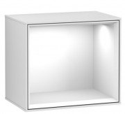 Стелаж для ванної Villeroy & Boch Finion 41,8 х35, 6х27 см з підсвічуванням МДФ білий матовий лак/глянцевий білий лак G580GFMT