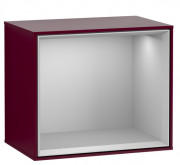 Стеллаж для ванной Villeroy & Boch Finion 41,8х35,6х27 см с подсветкой МДФ пион матовый лак/светло-серый матовый лак G580GJHB
