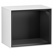 Стеллаж для ванной Villeroy & Boch Finion 41,8х35,6х27 см с подсветкой МДФ глянцевый белый лак/черный матовый лак G580PDGF