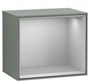 Стеллаж для ванной Villeroy & Boch Finion 41,8х35,6х27 см с подсветкой МДФ оливковый матовый лак/светло-серый матовый лак G580GJGM