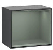 Стелаж для ванної Villeroy & Boch Finion 41,8 х35, 6х27 см з підсвічуванням МДФ темно-синій матовий лак/оливковий матовий лак G580GMHG