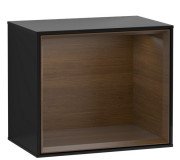 Стеллаж для ванной Villeroy & Boch Finion 41,8х35,6х27 см с подсветкой МДФ глянцевый черный лак/шпон грецкого ореха G580GNPH