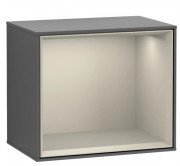 Стелаж для ванної Villeroy & Boch Finion 41,8х35,6х27 см з підсвічуванням МДФ антрацит матовий лак/пісок матовий лак G580HHGK