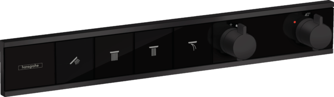 Термостат для душа скрытого монтажа Hansgrohe RainSelect 4 выхода черный матовый 15382670