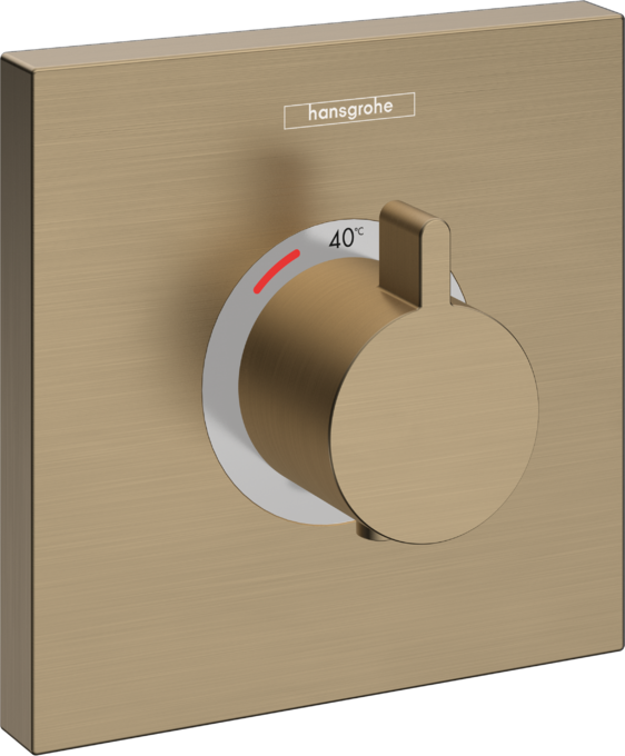 Термостат для душа скрытого монтажа Hansgrohe ShowerSelect HighFlow шлифованная бронза 15760140
