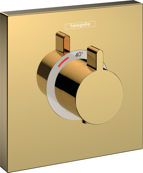 Термостат для душу прихованого монтажу Hansgrohe ShowerSelect HighFlow поліроване золото 15760990