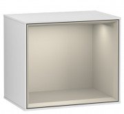 Стелаж для ванної Villeroy & Boch Finion 41,8х35,6х27 см з підсвічуванням МДФ білий матовий лак/пісок матовий лак G580HHMT