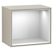 Стелаж для ванної Villeroy & Boch Finion 41,8 х35, 6х27 см з підсвічуванням МДФ пісок матовий лак/білий матовий лак G580MTHH