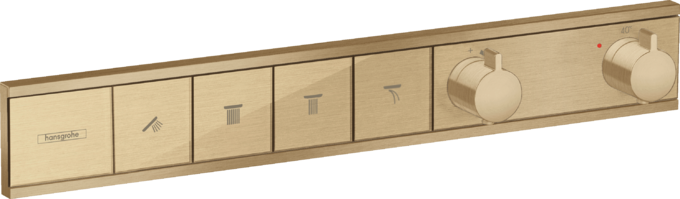 Термостат для душа скрытого монтажа Hansgrohe RainSelect 4 выхода шлифованная бронза 15382140