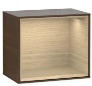 Стелаж для ванної Villeroy & Boch Finion 41,8х35,6х27 см з підсвічуванням ДСП шпон волоського горіха/шпон дуба G580PCGN