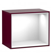 Стеллаж для ванной Villeroy & Boch Finion 41,8х35,6х27 см с подсветкой МДФ пион матовый лак/глянцевый белый лак F590GFHB