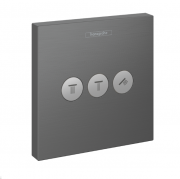 Вентиль скрытого монтажа Hansgrohe ShowerSelect шлифованный черный хром 15764340