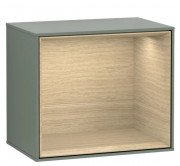 Стелаж для ванної Villeroy & Boch Finion 41,8х35,6х27 см з підсвічуванням МДФ оливковий матовий лак/шпон дуба G580PCGM