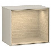 Стелаж для ванної Villeroy & Boch Finion 41,8 х35, 6х27 см з підсвічуванням МДФ пісок матовий лак/шпон дуба G580PCHH