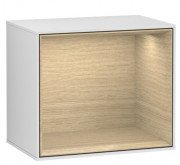 Стелаж для ванної Villeroy & Boch Finion 41,8х35,6х27 см з підсвічуванням МДФ білий матовий лак/шпон дуба G580PCMT