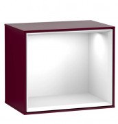 Стелаж для ванної Villeroy & Boch Finion 41,8х35,6х27 см з підсвічуванням МДФ півонія матовий лак/глянсовий білий лак F590GFHB