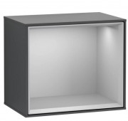 Стелаж для ванної Villeroy & Boch Finion 41,8х35,6х27 см з підсвічуванням МДФ темно-синій матовий лак/світло-сірий матовий лак F590GJHG