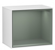 Стелаж для ванної Villeroy & Boch Finion 41,8х35,6х27 см з підсвічуванням МДФ глянсовий білий лак/оливковий матовий лак F590GMGF