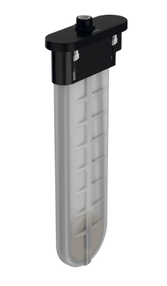 Внешняя часть для смесителя Hansgrohe sBox на борт ванны овальная черный матовый 28020670