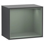 Стеллаж для ванной Villeroy & Boch Finion 41,8х35,6х27 см с подсветкой МДФ темно-синий матовый лак/оливковый матовый лак F590GMHG