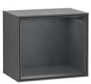 Стелаж для ванної Villeroy & Boch Finion 41,8 х35,6х27 см з підсвічуванням МДФ антрацит матовий лак/темно-синій матовий лак F590HGGK