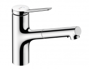 Смеситель для кухни с выдвижной лейкой Hansgrohe Zesis M33 150 однорычажный хром 74800000
