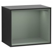 Стелаж для ванної Villeroy & Boch Finion 41,8х35,6х27 см з підсвічуванням МДФ чорний матовий лак/оливковий матовий лак F590GMPD