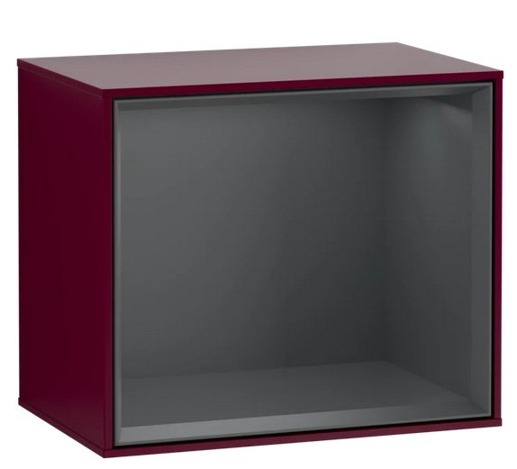 Стелаж для ванної Villeroy & Boch Finion 41,8х35,6х27 см з підсвічуванням МДФ півонія матовий лак/темно-синій матовий лак F590HGHB