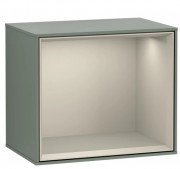 Стелаж для ванної Villeroy & Boch Finion 41,8х35,6х27 см з підсвічуванням МДФ оливковий матовий лак/пісок матовий лак F590HHGM