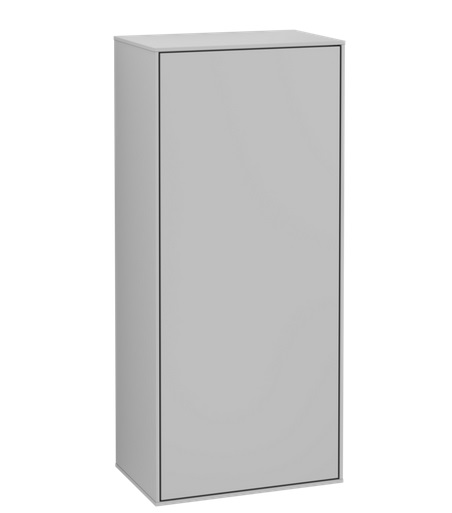 Шафка для ванної Villeroy & Boch Finion 41,8х93,6х27 см петлі зліва з підсвічуванням МДФ світло-сірий матовий лак G56000GJ