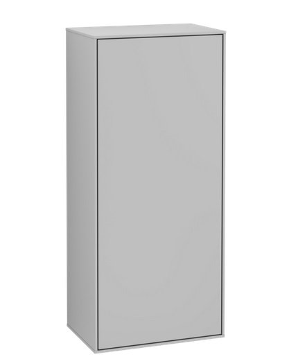 Шкафчик для ванной Villeroy & Boch Finion 41,8х93,6х27 см петли слева МДФ светло-серый матовый лак F56000GJ