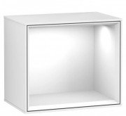 Стеллаж для ванной Villeroy & Boch Finion 41,8х35,6х27 см с подсветкой МДФ глянцевый белый лак G590GFGF