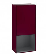 Шкафчик для ванной Villeroy & Boch Finion 41,8х93,6х27 см петли справа с подсветкой МДФ пион матовый лак/темно-синий матовый лак G550HGHB