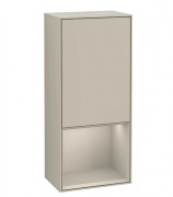 Шкафчик для ванной Villeroy & Boch Finion 41,8х93,6х27 см петли справа с подсветкой МДФ песок матовый лак G550HHHH
