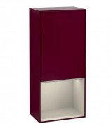 Шкафчик для ванной Villeroy & Boch Finion 41,8х93,6х27 см петли справа с подсветкой МДФ пион матовый лак/песок матовый лак G550HHHB