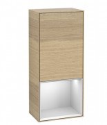Шкафчик для ванной Villeroy & Boch Finion 41,8х93,6х27 см петли справа с подсветкой ДСП шпон дуба/белый матовый лак G550MTPC