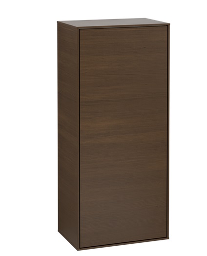 Шафка для ванної Villeroy & Boch Finion 41,8х93,6х27 см петлі зліва з підсвічуванням ДСП шпон волоського горіха G56000GN