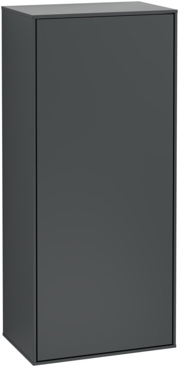 Шкафчик для ванной Villeroy & Boch Finion 41,8х93,6х27 см петли справа с подсветкой МДФ темно-синий матовый лак G57000HG