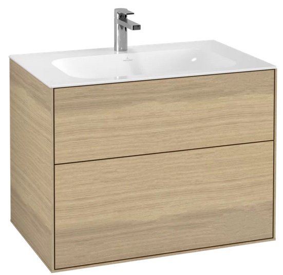 Тумба под раковину Villeroy & Boch Finion 79,6х49,8 см ДСП шпон дуба F01000PC