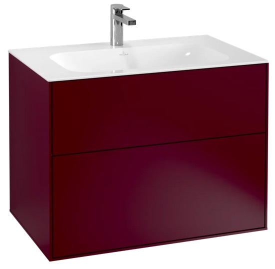 Тумба под раковину Villeroy & Boch Finion 79,6х49,8 см с подсветкой МДФ пион матовый лак G01000HB