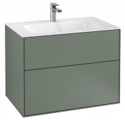 Тумба под раковину Villeroy & Boch Finion 79,6х49,8 см с подсветкой МДФ оливковый матовый лак G01000GM