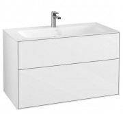 Тумба под раковину Villeroy & Boch Finion 99,6х49,8 см МДФ глянцевый белый лак F02000GF