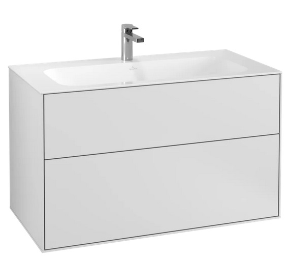 Тумба под раковину Villeroy & Boch Finion 99,6х49,8 см МДФ белый матовый лак F02000MT