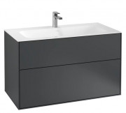 Тумба под раковину Villeroy & Boch Finion 99,6х49,8 см МДФ темно-синий матовый лак F02000HG