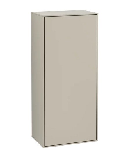 Шкафчик для ванной Villeroy & Boch Finion 41,8х93,6х27 см петли справа с подсветкой МДФ песок матовый лак G57000HH