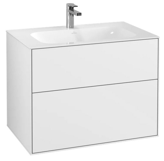 Тумба під раковину Villeroy & Boch Finion 79,6х49,8 см МДФ глянсовий білий лак F01000GF