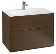 Тумба під раковину Villeroy & Boch Finion 79,6х49,8 см ДСП шпон волоського горіха F01000GN