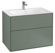 Тумба під раковину Villeroy & Boch Finion 79,6х49,8 см МДФ оливковий матовий лак F01000GM